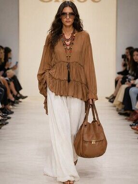 Ruffle Poncho Top / OS / S